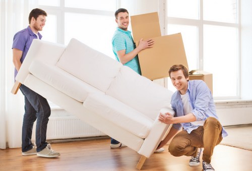 Various sizes of moving trucks available for storage solutions