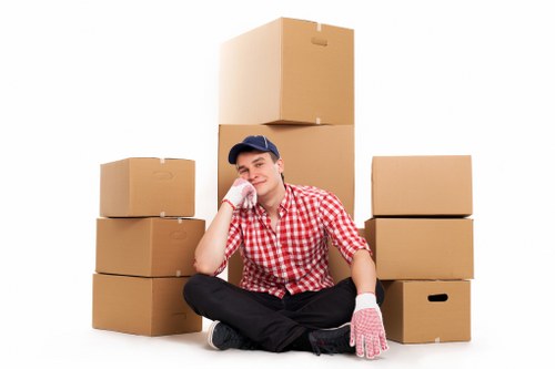 Secure storage facilities for office relocation in South Kensington